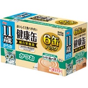 11歳からの健康缶6P しっとりムース かつお [猫用 11歳～ 40g×6缶]