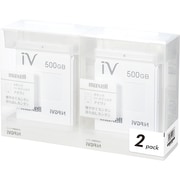 カセットハードディスク アイヴィ 500GB ホワイト 2個入り M-VDRS500G.E.WH2P