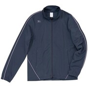 86SB33007 [ウォームアップシャツ チャコール×ピンク L レディース]