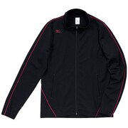 86SB33096 [ウォームアップシャツ ブラック×マゼンタ M レディース]