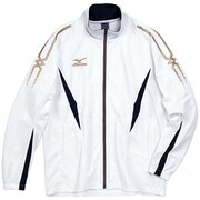 32JC401001 [ウォームアップシャツ ホワイト×ブラック XO メンズ]