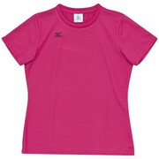 86TF24065 [Tシャツ レディース M Nピンク（ロゴ刺繍：チャコール）]