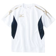 32JA441001 [Tシャツ キッズ 160 ホワイト×ブラック]