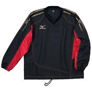 A60WS35509 [ウインドブレーカーシャツ ブラック×レッド XO メンズ]