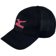 32JW410096 [キャップ（ダンボールメッシュ） ブラック×レッド M メンズ]