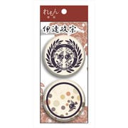 れもん 戦国武将ダブル缶バッジセット 01.伊達政宗