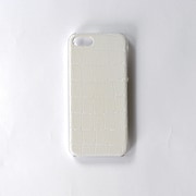 SH007WH [Back Cover + IC クロコ調iPhone SE/5s/5用ケース ホワイト]