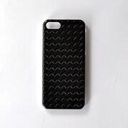 SH008BK [Back Cover + IC 編み込み調iPhone SE/5s/5用ケース ブラック]