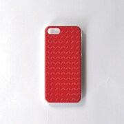 SH008RE [Back Cover + IC 編み込み調iPhone SE/5s/5用ケース レッド]