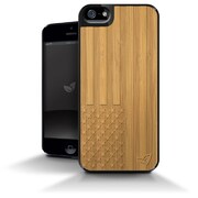ICP5077-US [iPhone 5/5s Bamboo Case Stars And Stripes]