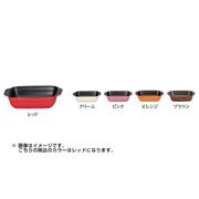 ノンスティック レクタングルベーキング22 レッド 28305