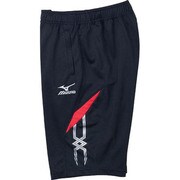 32JD401196 [ウォームアップハーフパンツ XO ブラック×レッド]