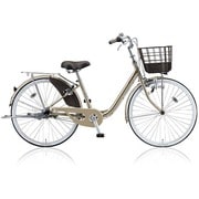 シティサイクル Alumiu(アルミーユベルト) ダイナモランプ 26型 内装3段変速 M.Xプレシャスベージュ A63B4