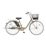 シティサイクル Alumiu(アルミーユベルト) 点灯虫 26型 変速なし M.Xプレシャスベージュ A60BT4