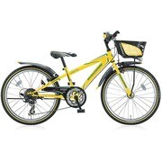 子ども用自転車 クロスファイヤージュニア 点灯虫/CIデッキ 24型 外装7段変速 イエロー CF47T4