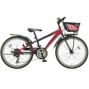 子ども用自転車 クロスファイヤージュニア 点灯虫/CIデッキ 26型 外装7段変速 レッド＆ブラック CF67T4