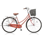 シティサイクル NOLKOG（ノルコグ） W型 ダイナモランプ 26型 内装3段変速 P.Xソフトオレンジ NW634