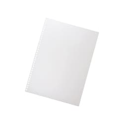 乳白 ツイストリング製本用表紙 A4 34穴 1組 8枚入 N1835-1