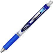 ゲルインキボールペン ENERGEL(エナージェル) 1.0mm ノック式 インク色:青 本体色:シルバー 砲弾チップ 太字 速乾 BL80-C