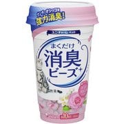 猫トイレまくだけ [香り広がる消臭ビーズ やさしいピュアフローラルの香り 450ml]