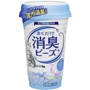 猫トイレまくだけ [香り広がる消臭ビーズ ふんわりナチュラルソープの香り 450ml]