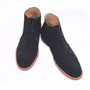 RM303-201 [ビジネスシューズ チャッカーブーツ メンズ 25.5cm ブラック]