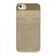 LEATHER カードフォルダー iPhone5/5s GOLD CASE (GOLD)