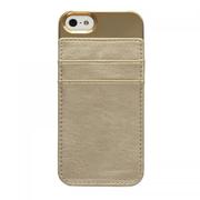 LEATHER カードフォルダー iPhone5/5s GOLD CASE (GOLD)