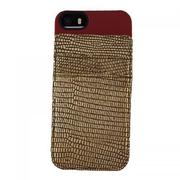 LIZARD [エフェクトカードフォルダー iPhone5/5s Mirror or Metallic Case-Brown/Gold]