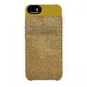 LIZARD [エフェクトカードフォルダー iPhone5/5s with Mirror or Metallic Case-Mustard/Gold]
