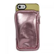 POUCH WALLET CASE (MIRROR CASE +MET PINK POUCH)