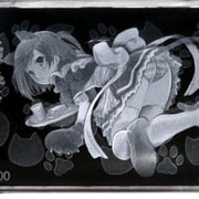 変猫｡ 筒隠月子 プレミアムクリスタル シリアルナンバー入り [キャラクターグッズ]