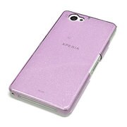 0919SO04F [Xperia A2(SO-04F)用 ハードラメケース クリアパープル]