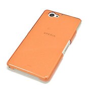 0920SO04F [Xperia A2(SO-04F)用 ハードラメケース クリアオレンジ]