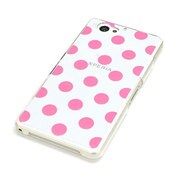 0681SO04F [Xperia A2(SO-04F)用 ハードデザインケース ドットピンク]
