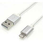 MFiアルミコネクタLightningケーブル 0.6m シルバー FUSB-LIT06SV