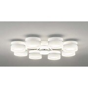 LEDシャンデリア ～10畳 6.5W×8灯 非調光 電球色 リモコン付 OC257013LD