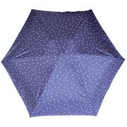 折りたたみ傘 手開き 晴雨兼用 コンパクト220g 直径93cm ネイビー [T-8503]