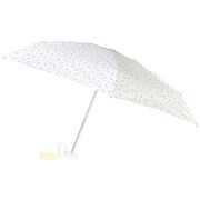 折りたたみ傘 手開き 晴雨兼用 コンパクト220g 直径93cm ホワイト [T-8503]