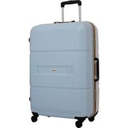 ハードケース 旅行日数目安:4~7泊 86L TSAロック搭載 パステルブルー/ホワイト B1132T-68