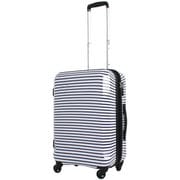 スーツケース 旅行日数目安：2～3泊 52L/59L（拡張時） TASロック搭載 スリムボーダーホワイト/ネイビー H0010T-55 168