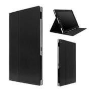 Xperia Z2 Tablet レザー(合皮)ケース ブラック LP-XPEZ2TLBK