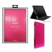 Xperia Z2 Tablet レザー(合皮)ケース ピンク LP-XPEZ2TLPK