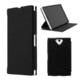 AQUOS PAD SH-06F レザー(合皮)ケース ブラック LP-SH06FLBK
