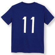 B08784 [JFA 日本代表 ホーム レプリカTシャツ NO.11 GZW22 キッズ J130 ブルー]