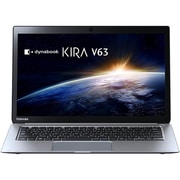 dynabook KIRA V63/28M 13.3型ワイドWQHD/SSD128GB/Windows 8.1 Update/Office Home and Business 2013 PV63-28MKXS