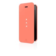 1211TRI54 [iPhone 5/5s case Crystal Booklet Coral]