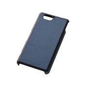 RT-SO04FLC10/DN [Xperia A2 SO-04F用 テクスチャージャケット 合皮 ヘアラインダークネイビー]