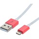ライトニングケーブル 0.3m ピンク LNC-03P