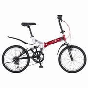 折りたたみ自転車 Lightstep(ライトステップ) 206-G 20型 外装6段変速 レッド/シルバー MK-14-065